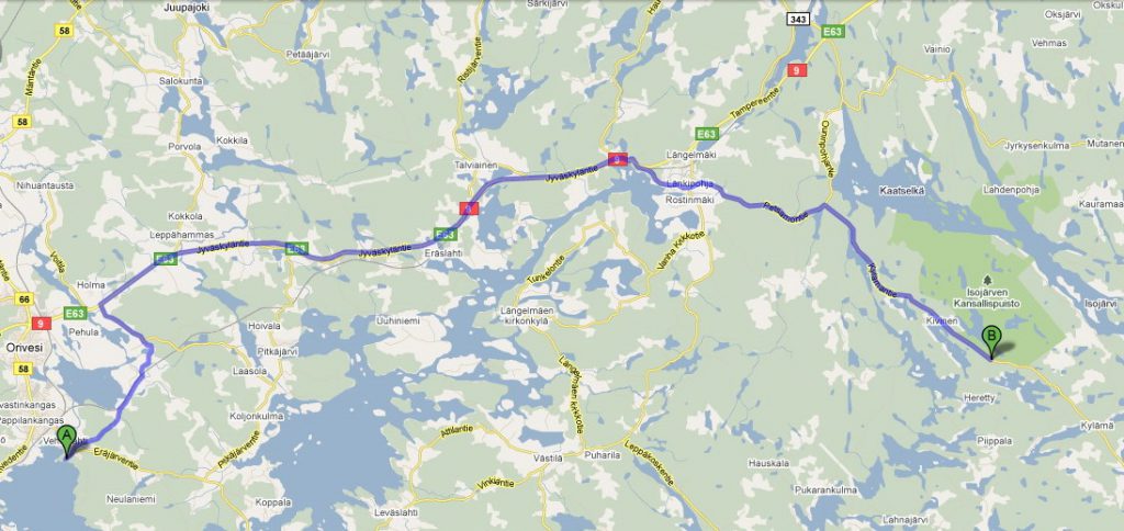 finland isojarvi route