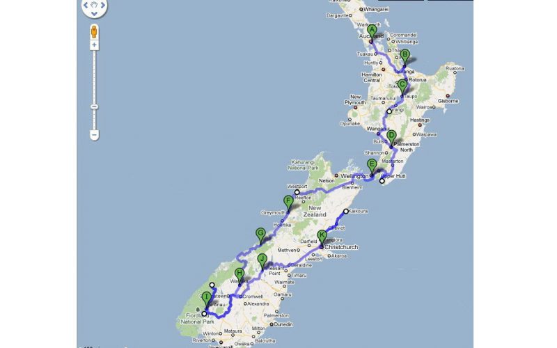 new zealand route