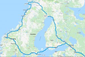 маршрут по Норвегии 2019